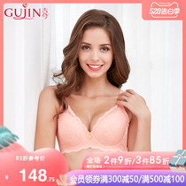 Ancient and modern women's large q-cotton lace thin cotton cup with high side and breast milk collection bra bra female 0i258