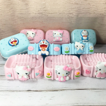 Cute Teenage Girl Heart Soap Rack Cartoon Home Bathroom Portable Soap Case Dormitory Bathroom Dual-use Soap Box