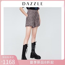 Dazzle Disu 2020 summer wear new style small fragrant and style preserving tweed shiny burr shorts 2c2q1282g