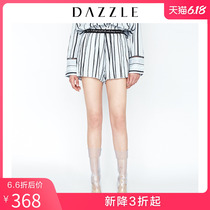 Dazzle Disu spring and Autumn New Stripe fashionable letter belt casual shorts 2f1q1062r