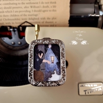 Antique copper Harry Potter Japan Sanke gold-plated movement hand music box replaceable photo Music Box