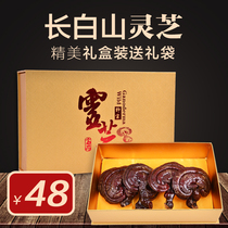 Changbai Mountain Ganoderma Lucidum gift box Northeast semi-wild Ganoderma Lucidum purple Ganoderma lucidum gift box can be sliced to buy five get one box free