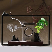 Brand ceramic back incense burner Zen ornaments household indoor Buddha system flowing clouds sinking sandalwood stove tea ceremony aroma diffuser hanging