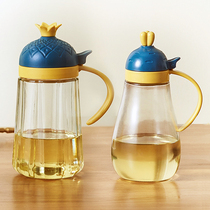 Oil pot glass kitchen European-style home glass oil bottle sauce bottle anti-leaking vinegar pot to pour small refuel oil bottle