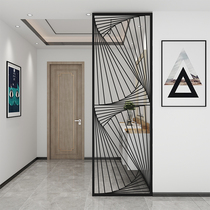  Nordic wrought iron screen entrance living room dining room sink net red decoration metal light luxury hollow partition wall