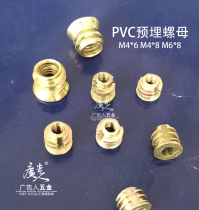 PVC plate nut boundless word special installation metal embedded nut luminous word advertising word installation nut screw screw