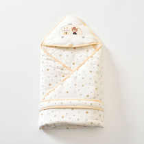 Newborn huddle autumn and winter baby package newborn October newborn delivery room single cotton cover is out to carry blanket
