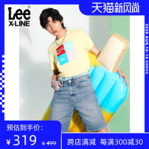 LeeXLINE20 new product 903 version comfortable blue denim shorts men jeans tide LMR9035PN89Q