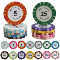 Mahjong Chip Coin Texas Poker Chip Card Chess room Club Points Entertainment Play Cards Custom