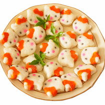 Convenience store oden ingredients~Good stewed Taiwan flavor boiled fish cake kitty fish cake Hello Kitty fish plate 10 pieces