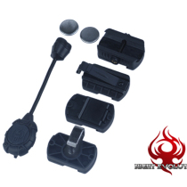 MPLS3 outdoor helmet light reading light outdoor lighting light signal light 20MM rail use black