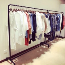 Floor-to-ceiling household single rod hanger Bedroom drying rack Indoor simple hanger Simple drying clothes storage shelf