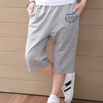 Boys shorts casual pants thin cotton loose childrens clothing childrens summer Capri pants childrens sports pants