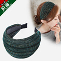 Broad-brimmed hair band, female shredded hair headband, Korean headdress, sweet sen female line wash