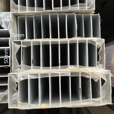 铝合金方管50*15*1.0mm磨砂 门窗装饰吊顶 6米 工业型材