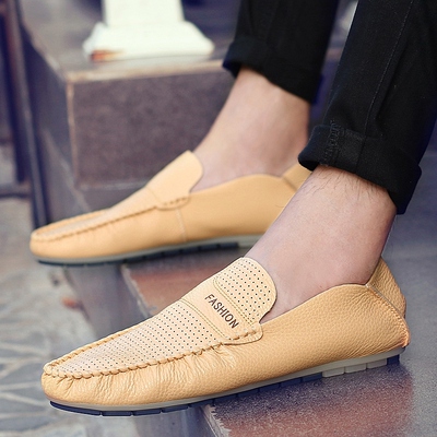 夏天猫京东商城品牌特卖蘑菇街2016唯品会男鞋透气时尚百搭豆豆鞋