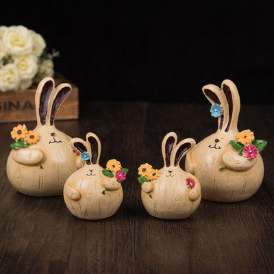 兔子小摆件图片