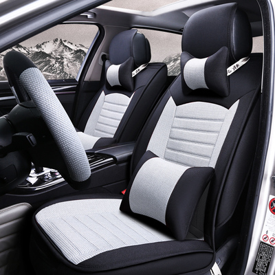大众新捷达汽车座套四季通用全包亚麻专用坐垫四季套女士车套套