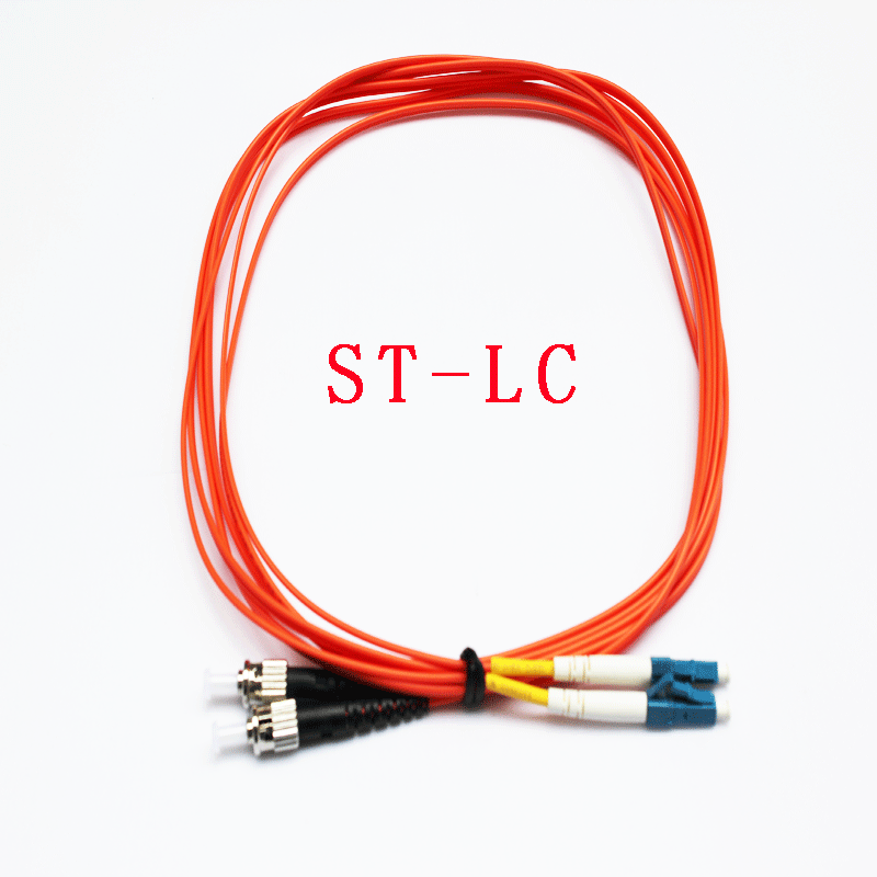 精品lc-st/st转lc多模双芯光纤跳线 尾纤网络光纤线 3米 14一对
