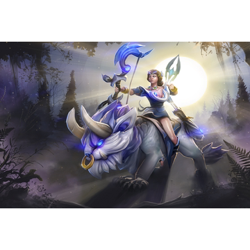 dota2 新月英姿 带载入 白虎pom 月之女祭司 米拉娜 带神箭特效