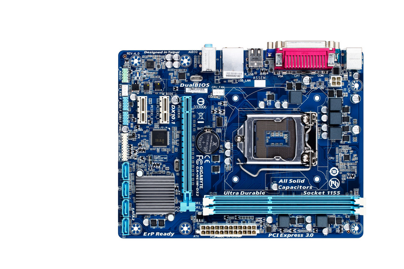 技嘉h61m-ds2全固态 h61主板通杀1155cpu i3 i5 i7秒h61h67 b75