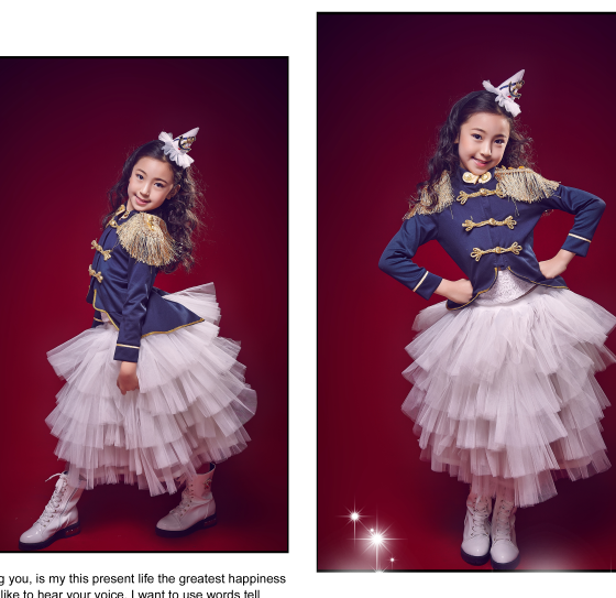 2016展会新款大女孩艺术写真儿童摄影服装影楼爵士公主裙批发695