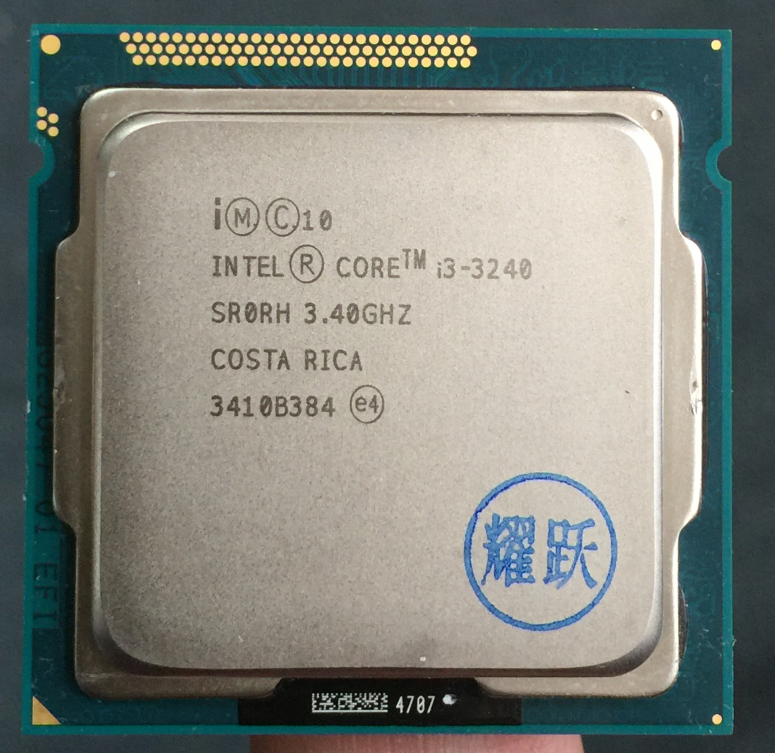 intel/英特尔 i3-3240 酷睿双核 散片 cpu 正式版 1155针 保一年