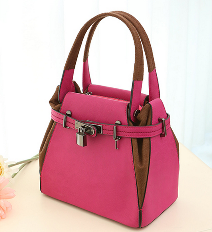 新款时尚女包包妈妈单肩包中年女士手提包简约百搭好便宜灰黑粉红