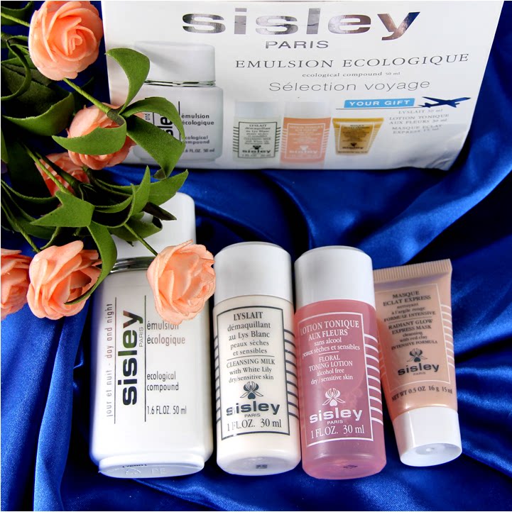 sisley希思黎全能乳液50ml化妆水洁肤乳面膜小样旅行4件套装