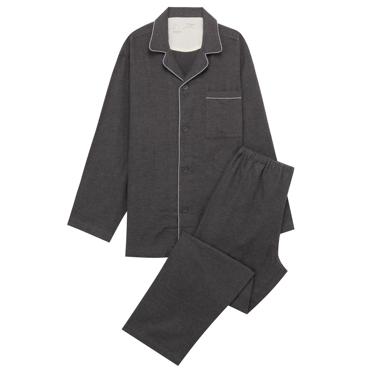 [USD 96.53] Muji MUJI men's no side seam flannel pajamas Taobao agent