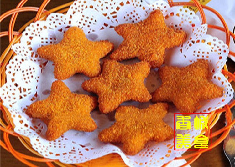 幸运星鸡块 五星鸡块 油炸小吃 1kg 四川,重庆满50包邮