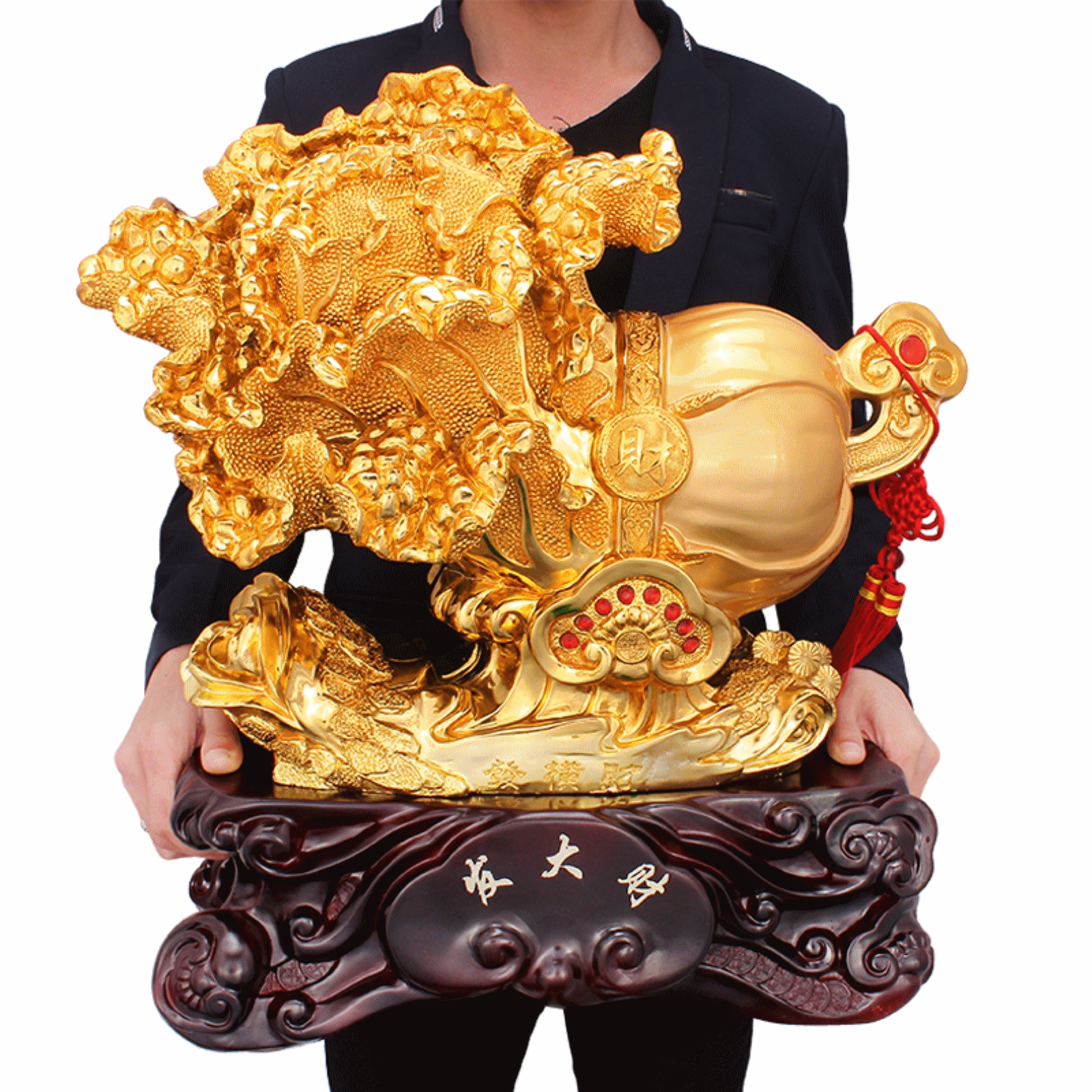 金白菜摆件如意家居饰品客厅电视酒柜工艺品摆设开业礼品招财创意