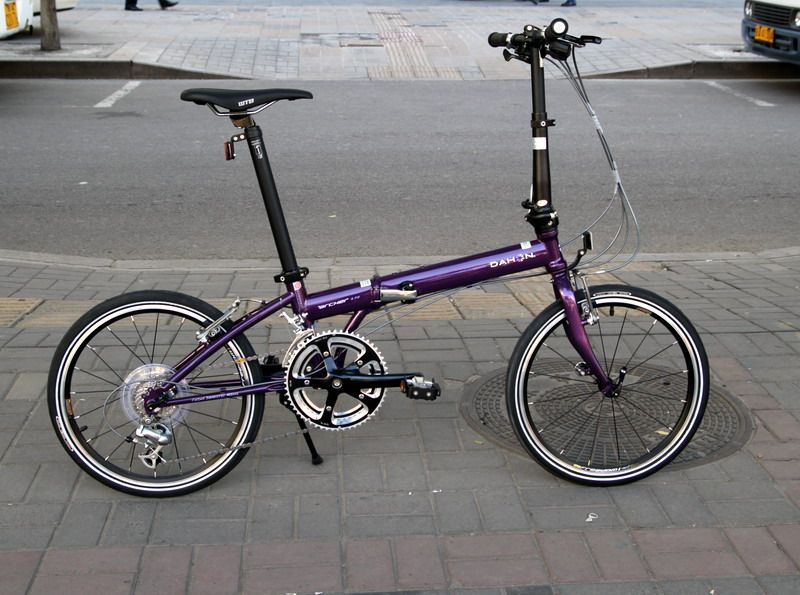 大行dahon speed p18 (kac083) 紫色 折叠车 专卖正品行货