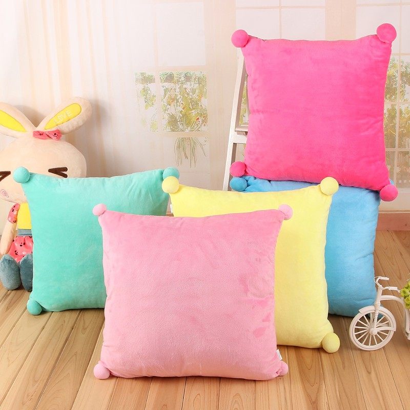 Pillow girl cute bedside cushion Sleeping pillow gift backrest cushion pillow cover Custom nap pillow Office