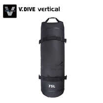 Rou free diving Wiw with V dive outdoor double shoulder long footbed backpack 75L containing adrift waterproof