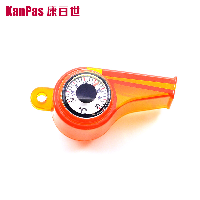 KANPAS whistle Outdoor high-intensity magnetic mini-compass thermometer survival whistle portable and accurate