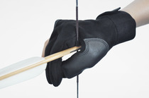 Traditional archery glove (pair) - thumb buttoned hamstring Mongolia-style Chinese shooters hands