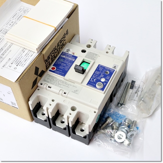 genuine Mitsubishi no circuit breaker NV225CWU 3P 200A 100 300 500mA