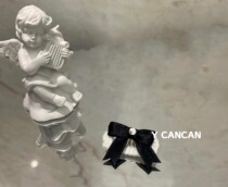 YCANCAN pet hairclip Hepburn Wind black bow temperament Princess bbclip dog comb clip marzis