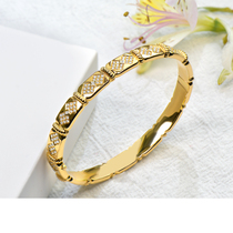 Nova Color treasure 18K gold diamond bracelet Simple geometric diamond diamond jewelry fashion all-in-one