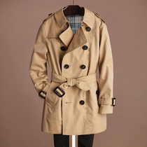 Boys windbreaker coat coat 2021 New Long children Korean version of foreign atmosphere in the big boy English style Spring and Autumn Tide