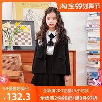 Girls foreign style small suit suit 2021 Autumn New Korean version of the college style suit two-piece tide