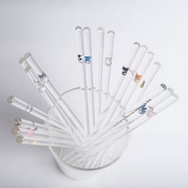 Two-pack glass mixing stick Milk powder milk tea Coffee bartending stick High temperature coffee milk tea diy drainage