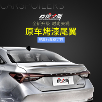Huli Shishi 19-21 Asian dragon tail Sports fixed wind-free perforated baking paint tail modified carbon fiber pattern