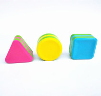 Orff childrens percussion instrument plastic sandbox square round triangle shaped sand box sand egg
