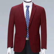 Red suit mens one-piece casual suit plus size wedding dress middle-aged dad fleece coat coat