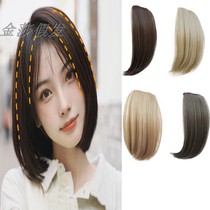 Padded hair piece female wig simulation hair pad hair root fluffy natural top head on both sides of the wolf tail mullet wig