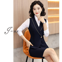 Professional Waistcoat Suit Suit Women Fashion Positive Dress Temperament Front Work Clothes Hotel Manager Tooling Interview Cover Dress