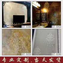 Diatom mud printing template Art paint stencil background wall DIY hollow flower mold Latex paint pattern mold