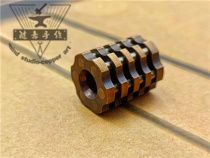 (Casual hand-made) brass radiator pendant EDC drop flashlight copper knife fall stick Cuban Vine